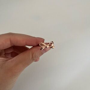 Kate Spade rose gold bow ring